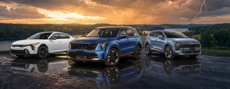 Kia K4 sedan, Sorento SUV and Sportage crossover